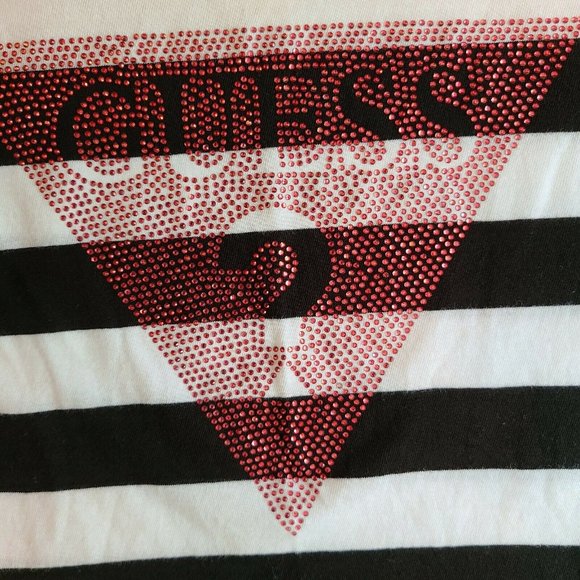 🌷 GUESS Triangle Logo XS Beaded black white - Picture 8 of 8